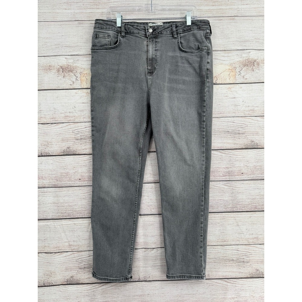 Fat Face Sway‎ Slim Jeans Women UK 16R Grey Eco Denim High Rise 1FWA/FETS/971047